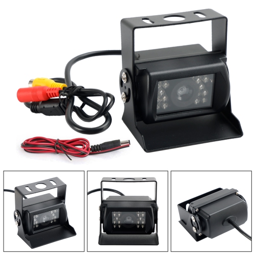 Car Van Truck Bus Rear View Reverse 18 Led Ir Reversing Camera 12-24V Waterproof