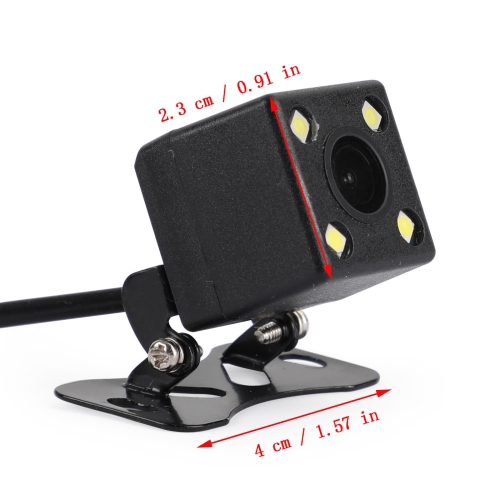 Car Backup Camera Rear View Reverse 170 Degrees Waterproof 4 LED CCD Night View