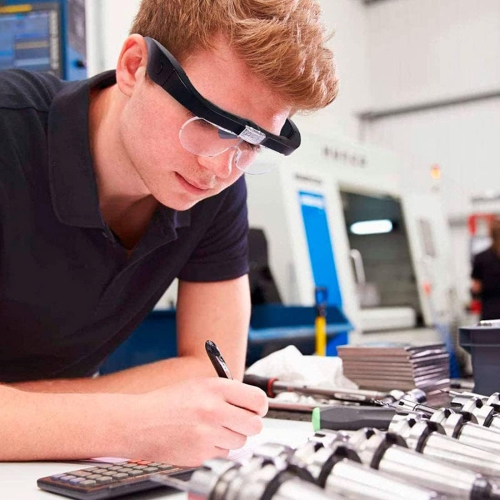 Magnifying Glasses with Light, Head Magnifier Glasses with Detachable Lenses 1.5X 2.5X 3.5X 5.0X , For Reading Jewelers Watchmaker Repair Wearing