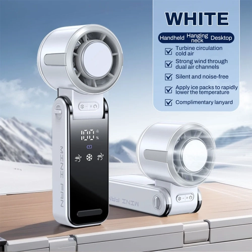 Ventilateur turbine portatif avec affichage numérique LED 100 Ventilateur de refroidissement réglable haute vitesse, ventilateur électrique portatif,