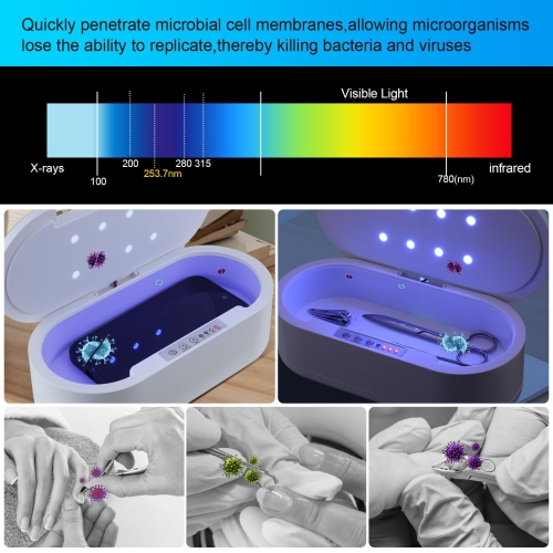 Multi-function Sterilizer UV Disinfection Box Anti Bacteria Machine Aromatherapy Deodorize Sterilizer For Jewelry Glasses Phone