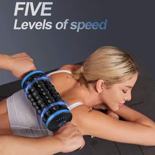 Rolling Impact Massager Muscle Relaxation Massage Roller Cordless Deep Tissue And Muscle Recovery Pain Relief For Post Exercise