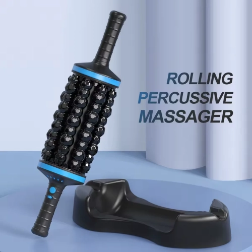 Rolling Impact Massager Muscle Relaxation Massage Roller Cordless Deep Tissue And Muscle Recovery Pain Relief For Post Exercise