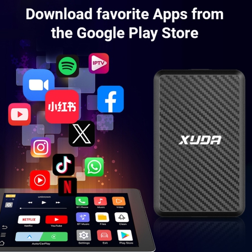 Wireless CarPlay Android smart car box, navigation multi-function car box, wired to wireless, car-machine interconnection, support original car