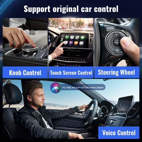 Wireless CarPlay Android smart car box, navigation multi-function car box, wired to wireless, car-machine interconnection, support original car