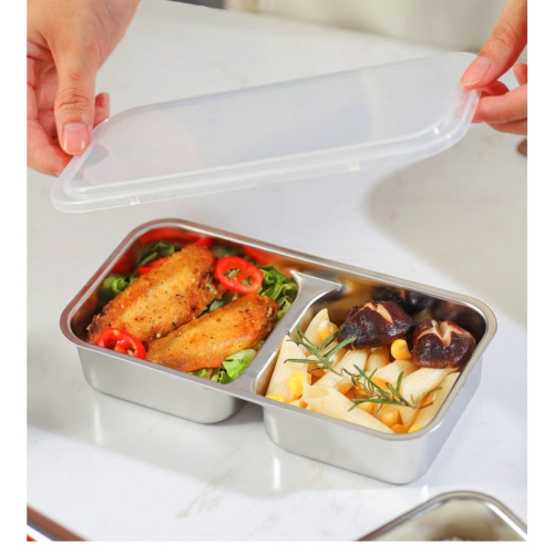 300W Multifunctional Electric Lunch Box - Stainless Steel Self-Heating Food Warmer, Leak-Proof, Fast Heating, Suitable for Offices/Travel - Green