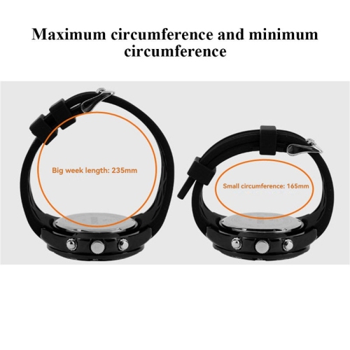Multifunctional outdoor sports digital watch: Luminous/Stopwatch/Dual Time/Date/Alarm with zinc alloy silicone strap
