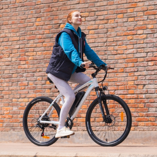 Vélo électrique tout-terrain 500&nbsp;W d'INVANTI – Vitesse maximale 37&nbsp;km/H, batterie amovible 468&nbsp;Wh, autonomie 72&nbsp;km, suspension