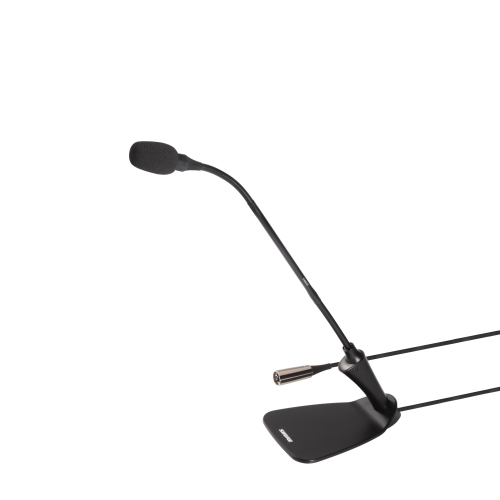 Microphone à condensateur cardioïde à col de cygne Centraverse de Shure CVG12DS avec base de bureau intégrée et commutateur de base