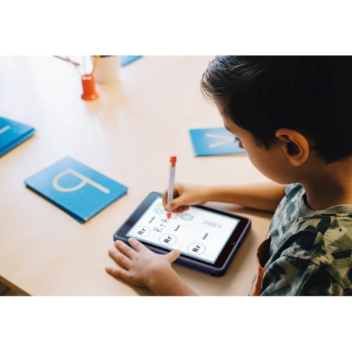 Logitech Crayon Digital Pencil for all iPads with Apple Pencil technology, anti-roll design, and dynamic smart tip - Gray (914-000031)