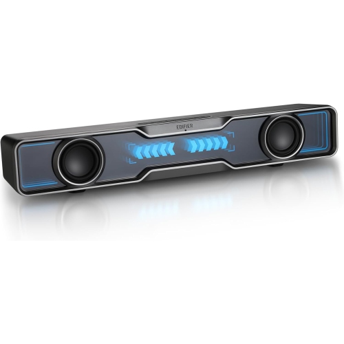 Edifier QS30 Computer Speakers Mini Soundbar USB Speakers Subwoofer Bluetooth 5.4 with Microphone RGB Lighting for PC Laptop