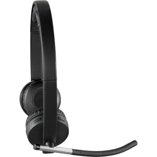 Refurbished - Logitech H820e Wireless Dual Headset, Stereo Headphones with Noise-Cancelling Microphone, USB, Headset Controls, PC/Mac - Black