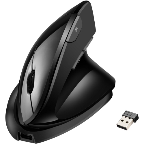 Adesso iMouse V30 Wireless Adjustable Vertical Ergonomic Mouse with Customizable Angles and DPI Switch - Advanced Optical Sensor Technology, Reduces