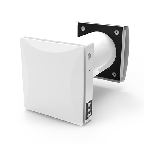 Holtop Ductless Single Room ERV – CO2 Sensor Ventilation System, Ceramic Heat Recovery, Dual Filters (Pre-Filter + F7/MERV 11), Wi-Fi, Quiet – White