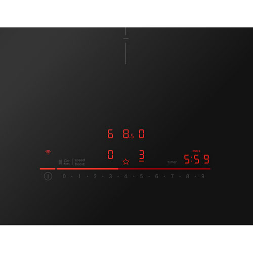 Surface de cuisson à induction de 37 po à 5 éléments de la série 500 de Bosch - Noir