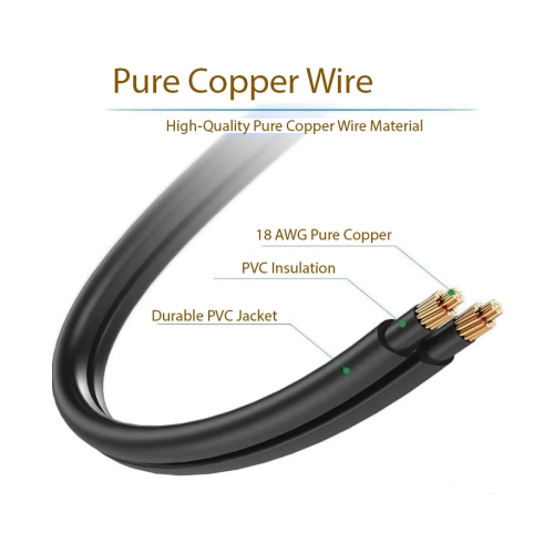 Samsung 5 Feet Figure-8 AC Power Cord Cable – 90° Angled, UL & CSA Certified Cable Compatible with LG, Sony, TCL, Insignia, Sharp, Toshiba, Hisense