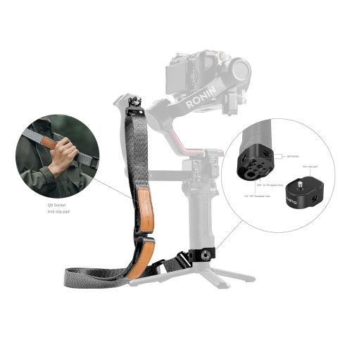 SmallRig Weight-Reducing Shoulder Strap for DJI RS 4 / RS 4 Pro / RS 3 / RS 3 Pro / RS 2-