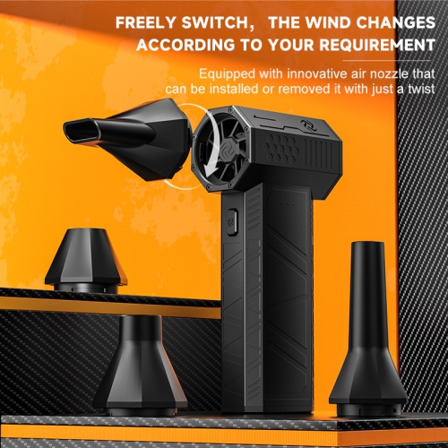 X3 turbo industrial fan with 110,000 RPM brushless motor, 150g high wind pressure, dust and water removal, and 4 magnetic nozzles
