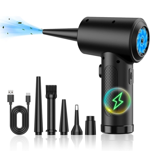 Compressed Air Duster 3 Speeds to 51000RPM Electric Air Duster Portable Blower with LED Light, 6000mAh Rechargeable Cordless Air Duster