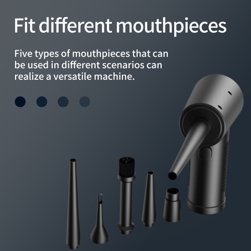 Compressed Air Duster 3 Speeds to 51000RPM Electric Air Duster Portable Blower with LED Light, 6000mAh Rechargeable Cordless Air Duster