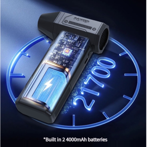 Violent high-speed turbine fan mini camping outdoor handheld fan high-power household powerful dust removal blower W20 fan turbine high-pressure mini