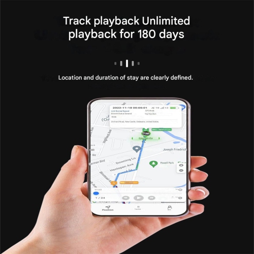 GF10 GPS Tracker with Strong Magnet, Car Locator, No Installation, Real-Time Anti-Lost Device for Vehicles, Seniors, Kids and Pets