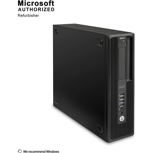 Remis à neuf - Ordinateur de bureau SFF Z240 de HP Core i5-7500 | Intel | 3,4 GHz RAM | 16 Go SSD PCIe | Windows 11 | Idéal pour le bureau,