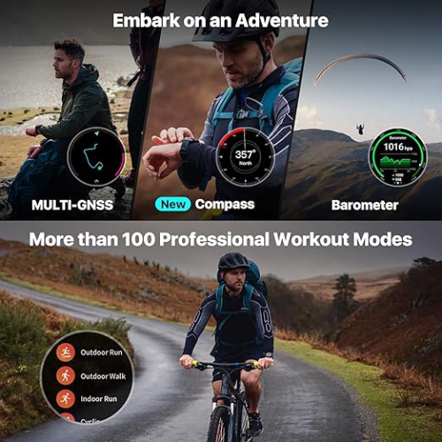 Ticwatch Pro 5 Android Smartwatch for Men Snapdragon W5+ Gen 1 Wear OS Smart Watch 80 Hrs Long Battery Life Health Fitness Tracking 5ATM Water