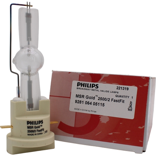 MSR Gold™ 2500/2 FastFit Philips 287011 2500 Watts Entertainment Lamp