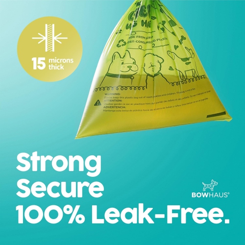 CAPHAUS 9” x 13” Extra Thick Dog Poop Bags with Dispenser, Easy Open Pet Poop Bag Refill Rolls, 1005 Counts