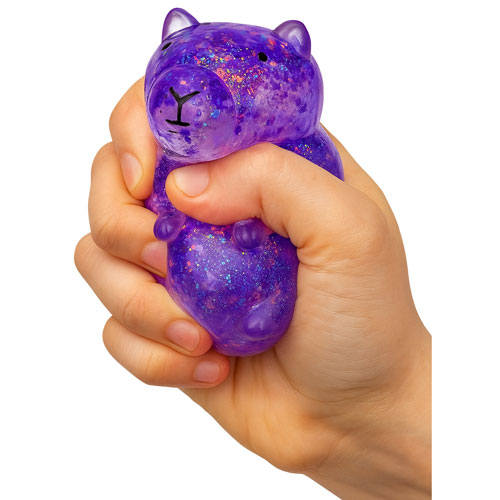 Capybara Glitter Squeeze Ball - 1 Assorted
