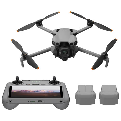 Ensemble Fly More Combo Plus avec quadricoptère Mini 5 Pro de DJI et radiocommande - Gris