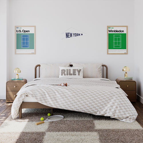 Lit pour enfant Porto de Storkcraft - Très grand lit - Noisette