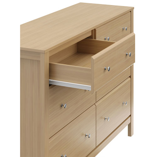 Commode à 6 tiroirs Horizon de Storkcraft - Bois flotté