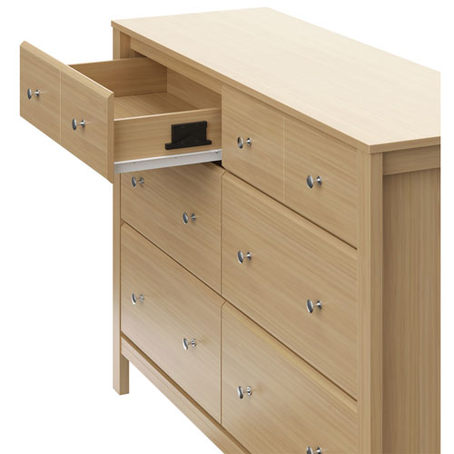 Storkcraft Horizon 6-Drawer Kid Dresser - Driftwood
