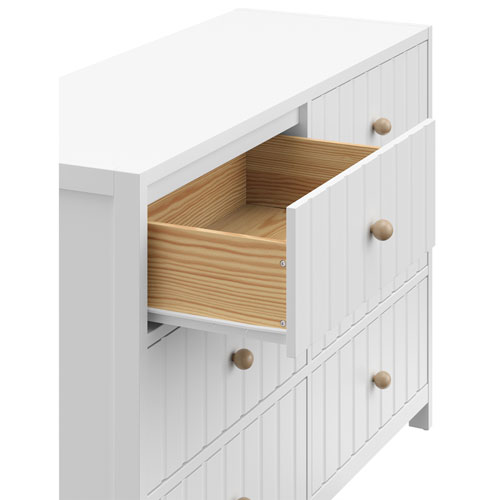 Commode à 6 tiroirs Teddi de Graco pour enfants - Blanc