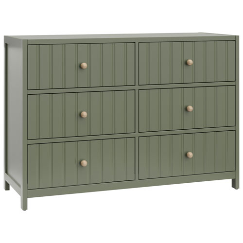 Graco Teddi 6-Drawer Kid Dresser - Olive