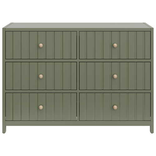 Graco Teddi 6-Drawer Kid Dresser - Olive