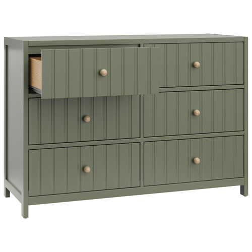Graco Teddi 6-Drawer Kid Dresser - Olive