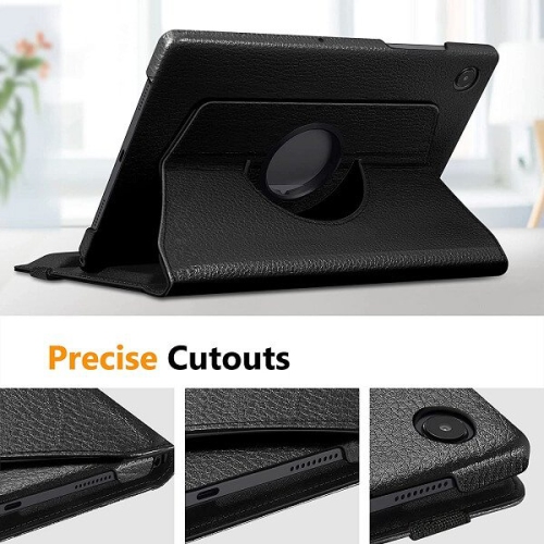 Case for Samsung Galaxy Tab E 9.6 inch T560 T561 T565 T567, Full Protection Folding Stand Protective Case Cover with Auto Wake/Sleep, Black