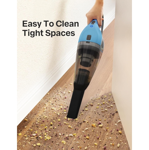 Handheld Vacuum Cleaner, Powerful Suction Portable Lightweight Hand Held Vacuum Cordless with 25-30Mins Long Runtime Rechargeable Battery Quick