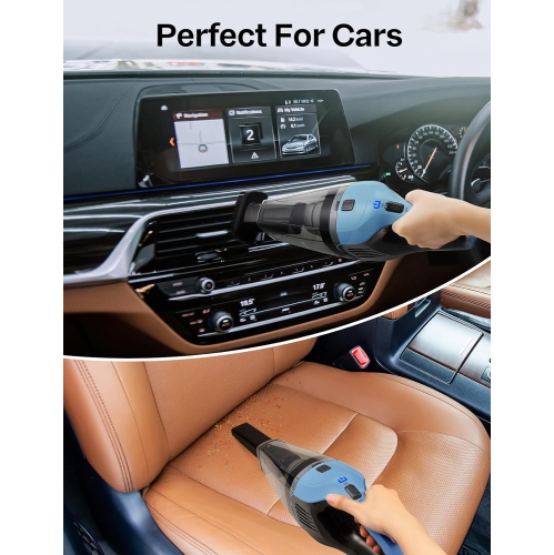 Handheld Vacuum Cleaner, Powerful Suction Portable Lightweight Hand Held Vacuum Cordless with 25-30Mins Long Runtime Rechargeable Battery Quick