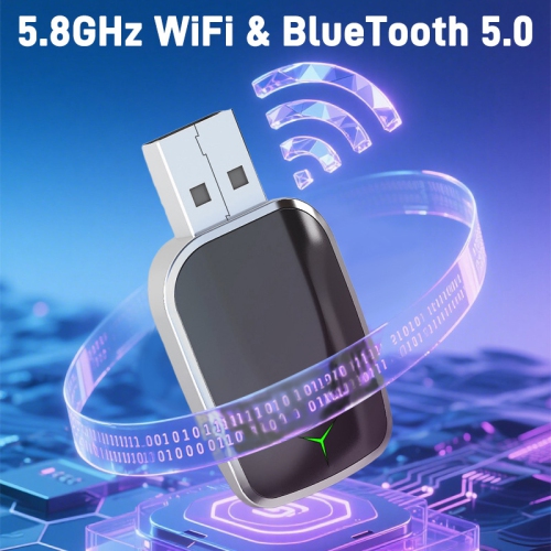 Wireless CarPlay Converter - Wired to wireless CarPlay box, automatic connection, support original car control, plug and play, 5.8GHz WiFi and