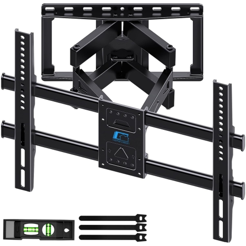 Full Motion TV Wall Mount for Most 32-85 inch TVs up to132lbs, Max VESA 600x400mm, Wall Mount TV Bracket Dual Articulating Arms, Swivel, Tilting,