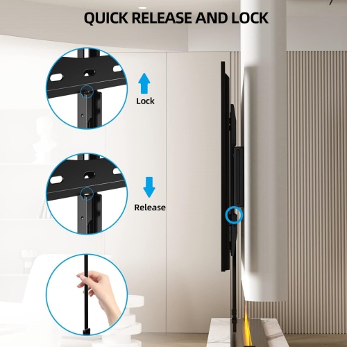 Fixed TV Wall Mount, Low Profile TV Mount for Most 26-65 inch Flat/Curved TVs, Wall Mount TV Bracket with Max VESA 400X400mm Holds up to 100lbs Fits