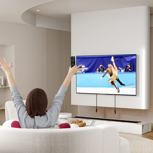 Fixed TV Wall Mount, Low Profile TV Mount for Most 26-65 inch Flat/Curved TVs, Wall Mount TV Bracket with Max VESA 400X400mm Holds up to 100lbs Fits