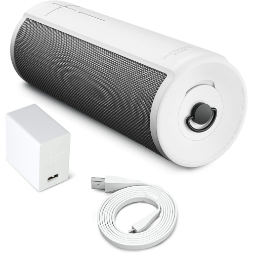 Remis à neuf - Haut-parleur portatif Wi-Fi/Bluetooth BLAST d'Ultimate Ears avec commande vocale mains libres Alexa d'Amazon (étanche) - Blizzard