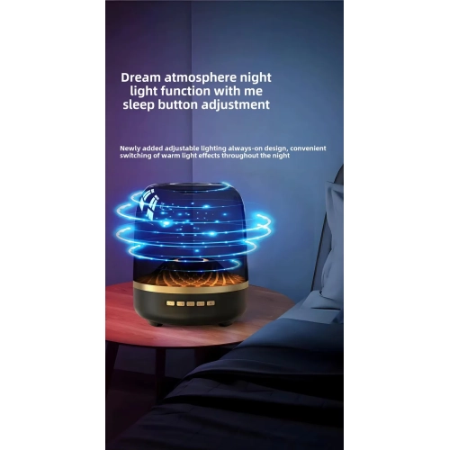 Bluetooth speaker home wireless glass RGB lighting portable desktop small subwoofer audio