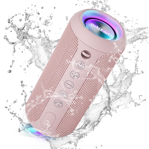 Bluetooth Speaker 35W High Power Super Subwoofer Home Outdoor Waterproof Portable Mini Speaker - pink
