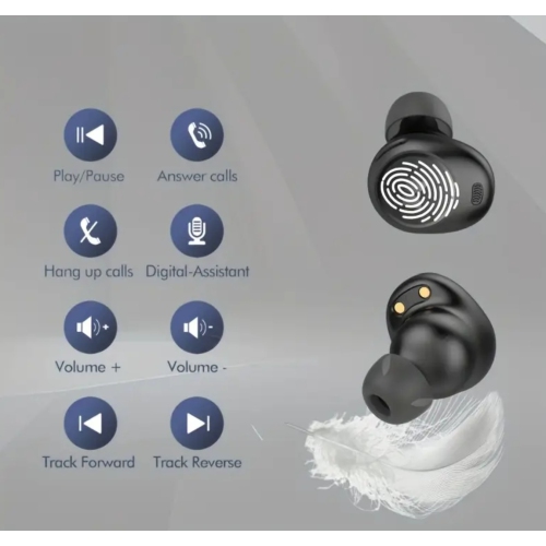 Monster Achieve 300 AirLinks Wireless Earbuds, Bluetooth 5.3 in-Ear Headphones, Touch Control, Built-in Microphone, USB-C Fast Charging, 32H